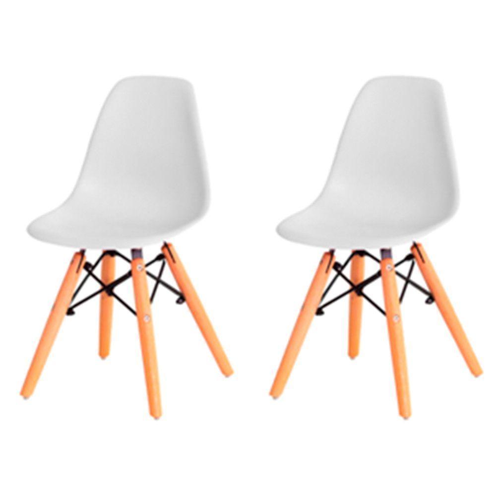 Kit Com 2 Cadeira Flórida Kids Com Assento Em Polipropileno Branco - 1