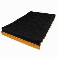Sofá Cama Casal Futon Tokio Preto Acquablock Madeira Maciça Cor Mel - 3