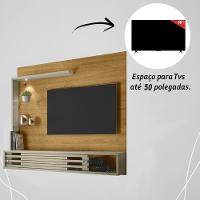 Painel Bancada Suspensa Com Led Tvs Até 50 Polegadas Frizz Select - Cumaru-opala - 3