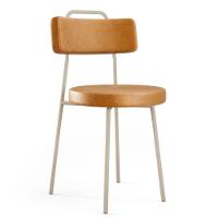 Kit 04 Cadeiras Decorativas Estofada Sala Jantar Barcelona Arena L02 Couríssimo Whisky - Lyam - 3