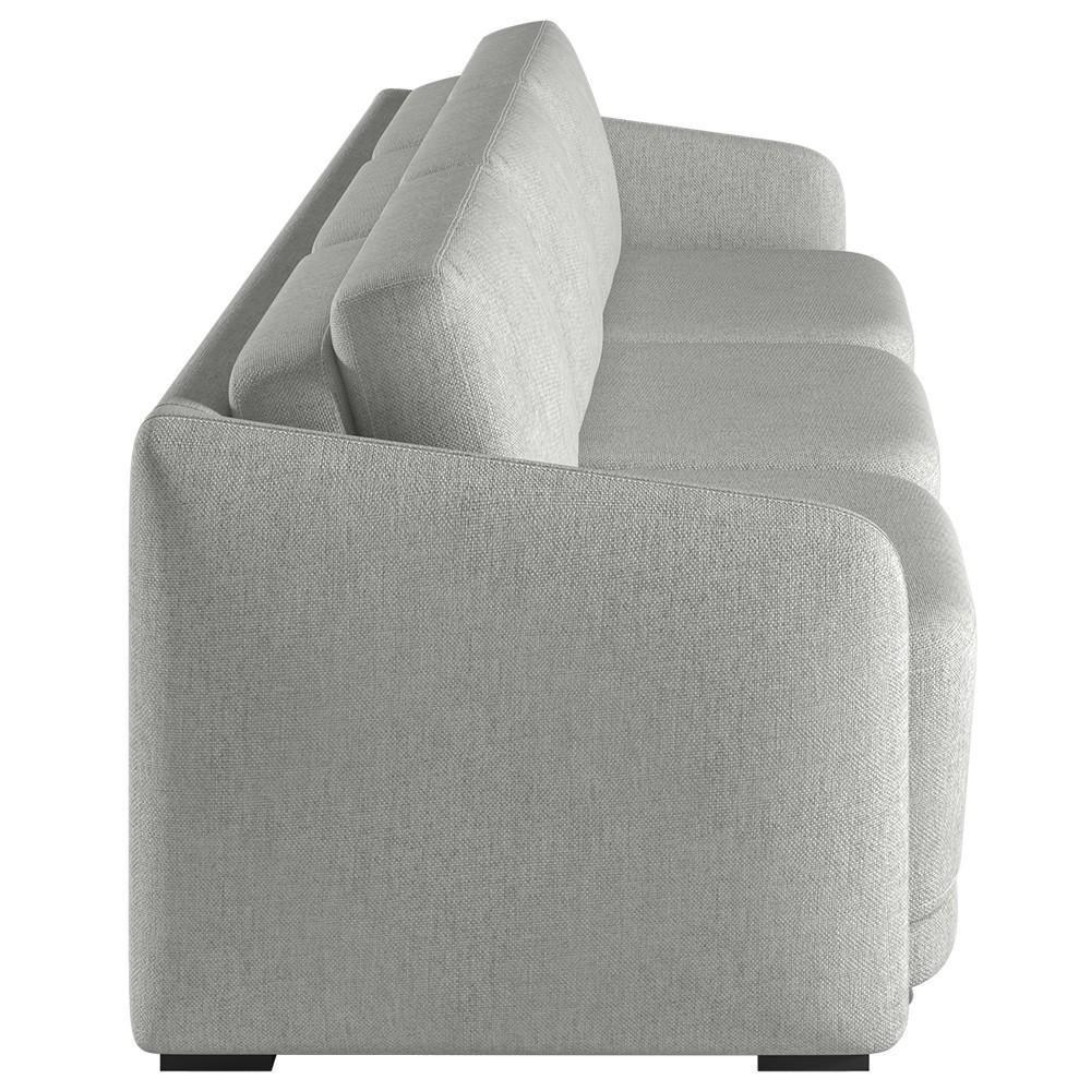 Sofá Cama Casal Para Sala 246cm Polska K04 Linho Cinza - Mpozenato - 7