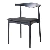 Kit 2 Cadeiras Cora Rivatti Em Polipropileno Preto E Assento Estofado Em Pu Preto - 2