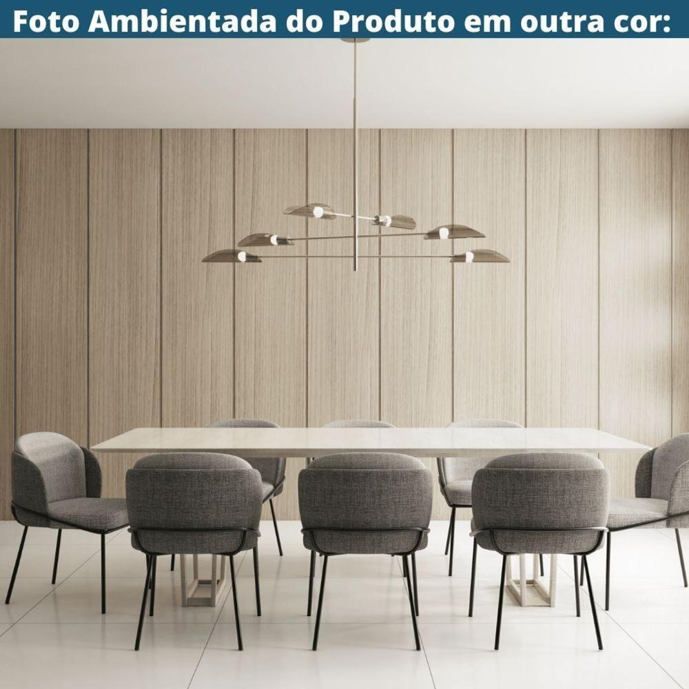 Kit 2 Cadeiras Nevada Denali Fratini Revestimento Em Poliuretano (pu) Caramelo Base Aço Carbono - 7