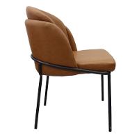 Kit 2 Cadeiras Nevada Denali Fratini Revestimento Em Poliuretano (pu) Caramelo Base Aço Carbono - 2