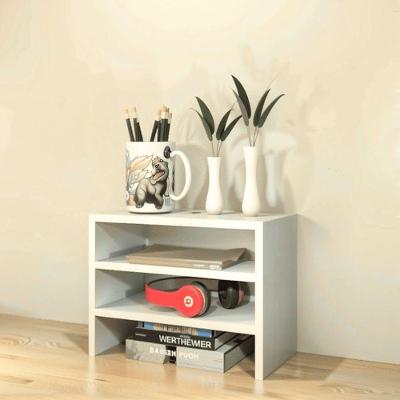 Escaninho Organizador De Mesa Branco 30x20x43cm