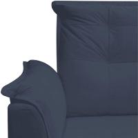 Sofá 2 Lugares Namoradeira Marrocos 1,40m Sala De Tv Estar Recepção Suede Azul Marinho Mabe Magazine - 4