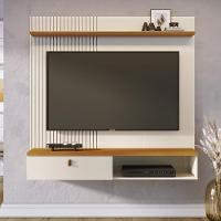 Painel Bancada Suspensa 1 Porta Tvs Até 55 Polegadas íris - Cinamomo-off White - 1