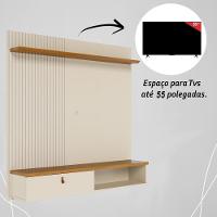 Painel Bancada Suspensa 1 Porta Tvs Até 55 Polegadas íris - Cinamomo-off White