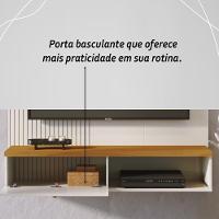 Painel Bancada Suspensa 1 Porta Tvs Até 55 Polegadas íris - Cinamomo-off White - 7