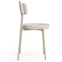 Kit 04 Cadeiras Decorativas Estofada Sala Jantar Barcelona Arena L02 Linho Cru - Lyam