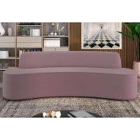 Sofá 5 Lugares Para Sala De Estar Living 300cm Koane D06 Veludo Rosa - Mpozenato - 5