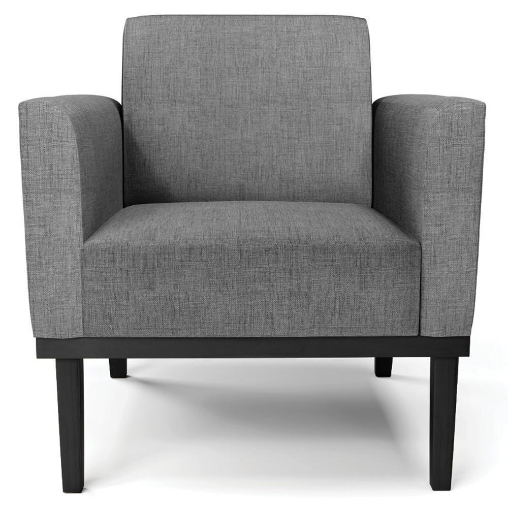 Sofá Namoradeira E 1 Poltrona Base Madeira Preto Maressa Linho Grafite - Ibiza - 8