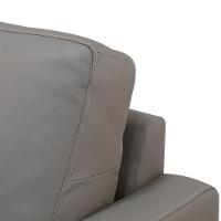 Sofá 4 Lugares Para Sala 270cm Alicie L08 Couro Cinza Claro - Mpozenato - 10