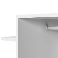 Painel 42 Polegadas Com Closet 2 Gavetas E Nicho Dave Branco - 8