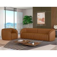 Sofá Decorativo 4 Lugares 332cm E Poltrona Meris M22 Sintético Caramelo - Mpozenato - 2