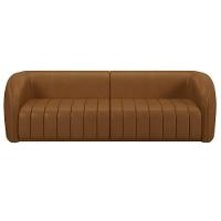 Sofá Decorativo 4 Lugares 332cm E Poltrona Meris M22 Sintético Caramelo - Mpozenato - 6