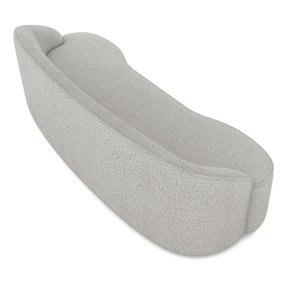 Sofá 4 Lugares Para Sala De Estar Living 230cm Theo D06 Bouclê Creme - Mpozenato - 7