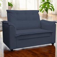 Kit 03 Sofás 2 Lugares Namoradeira Marrocos 1,40m Sala De Tv Estar Recepção Suede Azul Marinho Mabe Magazine - 4