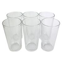 Kit Com Copos De Vidro Liso 6 Unidade 240ml Perfeito Para Reuniões E Eventos - 1