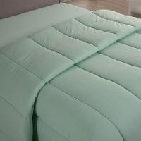 Edredom Minimal Queen Super Macio Malha 100% Algodão 01 Peça - Verde - 2