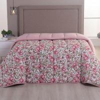 Edredom King Luar Super Macio Malha 100% Algodão Dupla Face 01 Peça - Rose Floral - 1