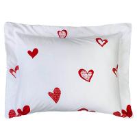 Kit Cobre Leito Colcha Encatare Queen 3 Peças Percal 200 Fios 100% Algodão - Love - 3