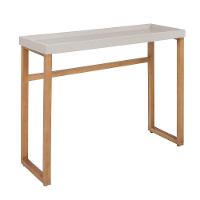 Aparador Buffet Slim Para Sala Cozinha Pés Madeira Tampo MDF Off White - 2