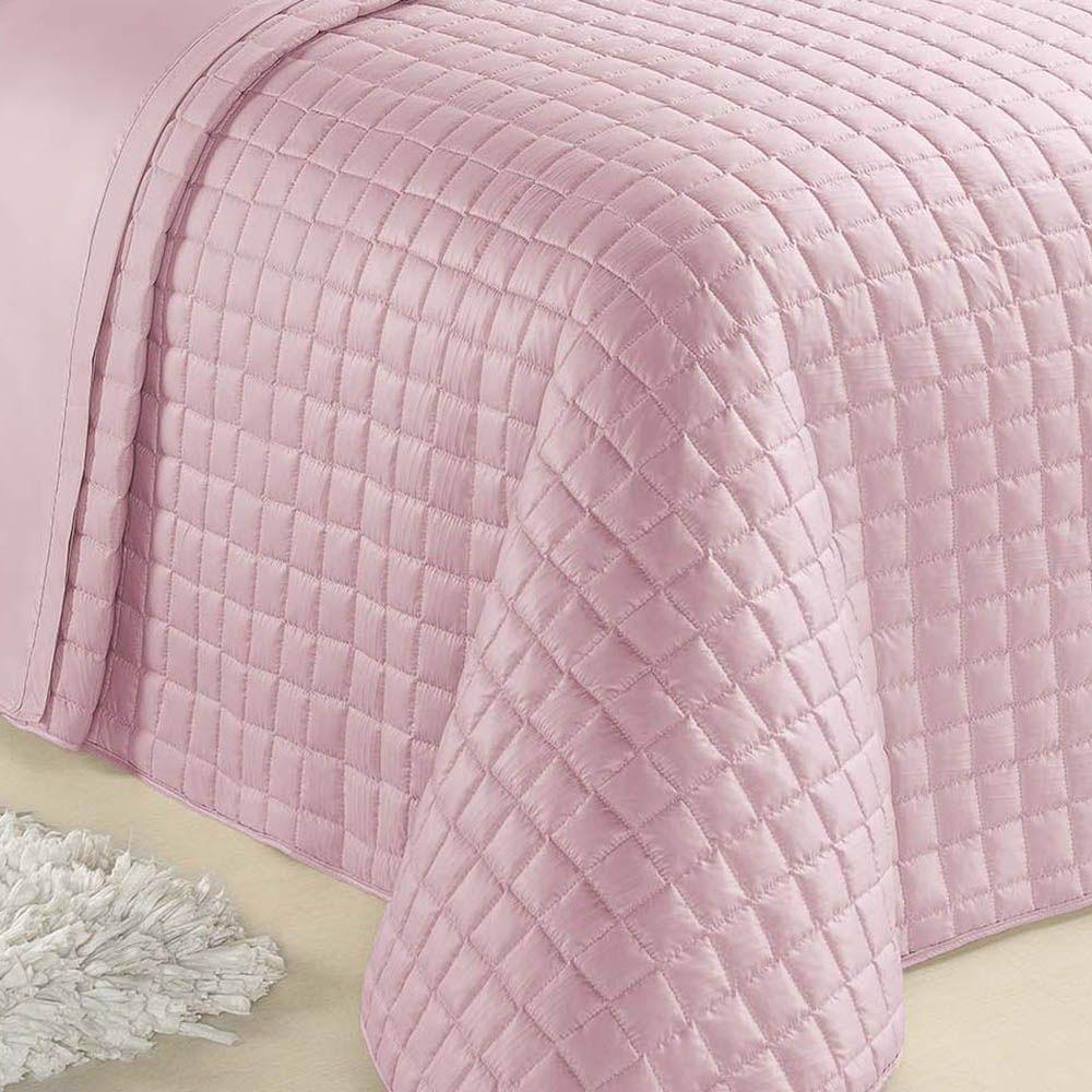 Kit Cobre Leito Colcha Veneza King 3 Peças Hipercal 180 Fios - Rose - 2