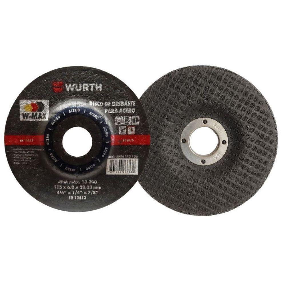 Disco De Desbaste W-max Wurth 4.1/2" (115.mm) - 2