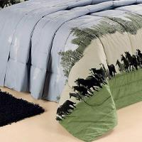 Kit Edredom Encatare Queen 5 Peças Percal 200 Fios 100% Algodão - Texas Cavalo - 2