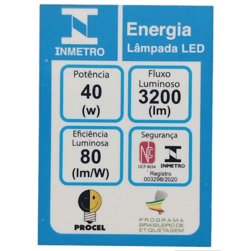 Lâmpada Bulbo Led Alta Potência Avant - 40w - 6500k Luz Branca - 4