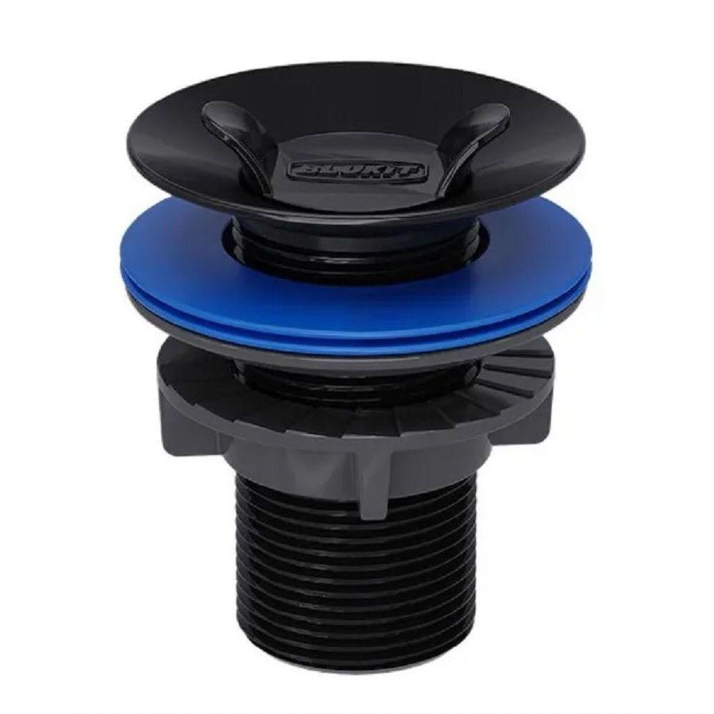 Válvula De Escoamento Para Lavatório Blukit 101645 - Preto - 1