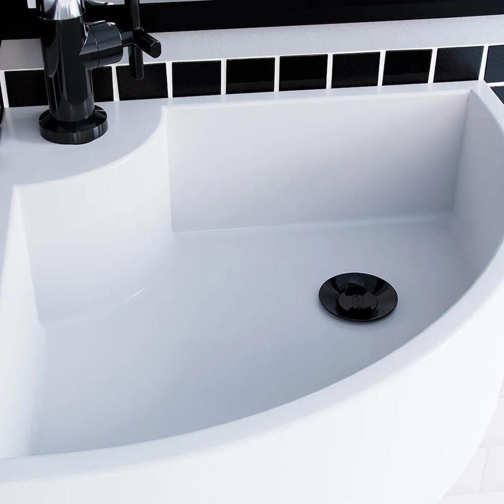 Válvula De Escoamento Para Lavatório Blukit 101645 - Preto - 2