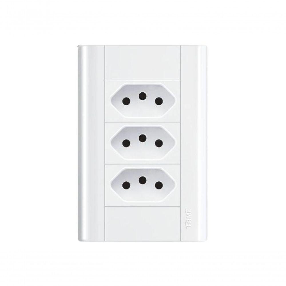 Conjunto Fame Modulare - Tomada Tripla 2p+t 10a - 1