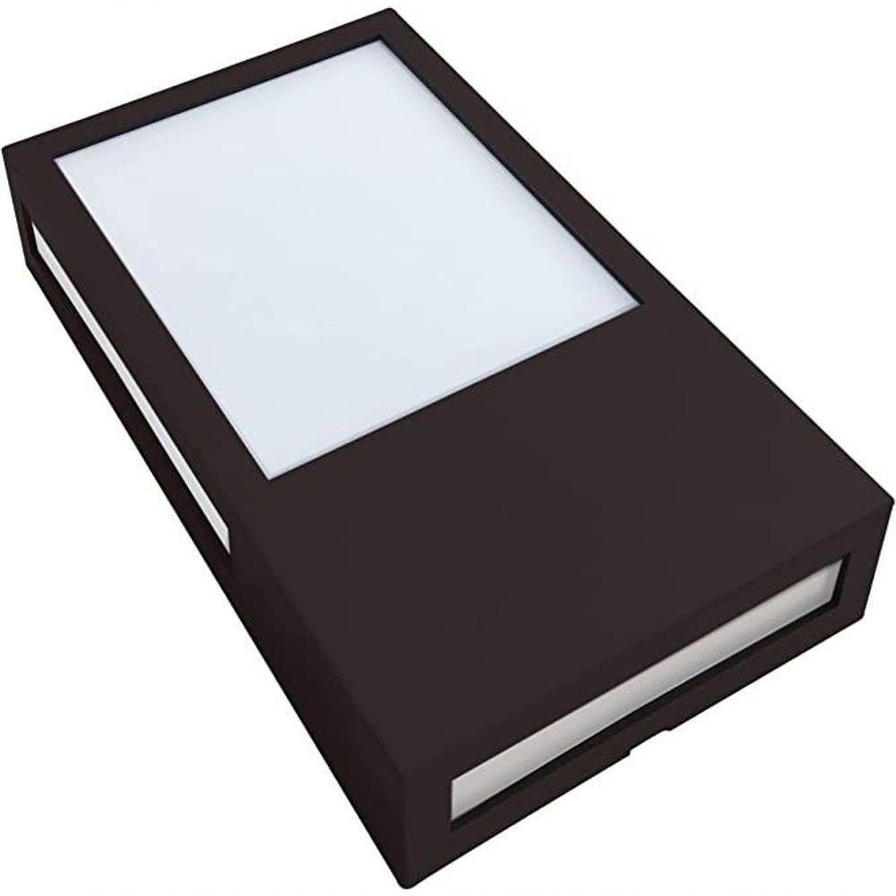 Arandela Led Cube Avant Café 12w 3000k - Luz Amarela - 1