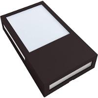 Arandela Led Cube Avant Café 12w 3000k - Luz Amarela - 1