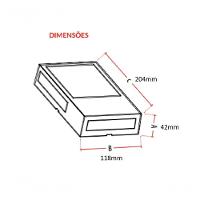 Arandela Led Cube Avant Café 12w 3000k - Luz Amarela - 3