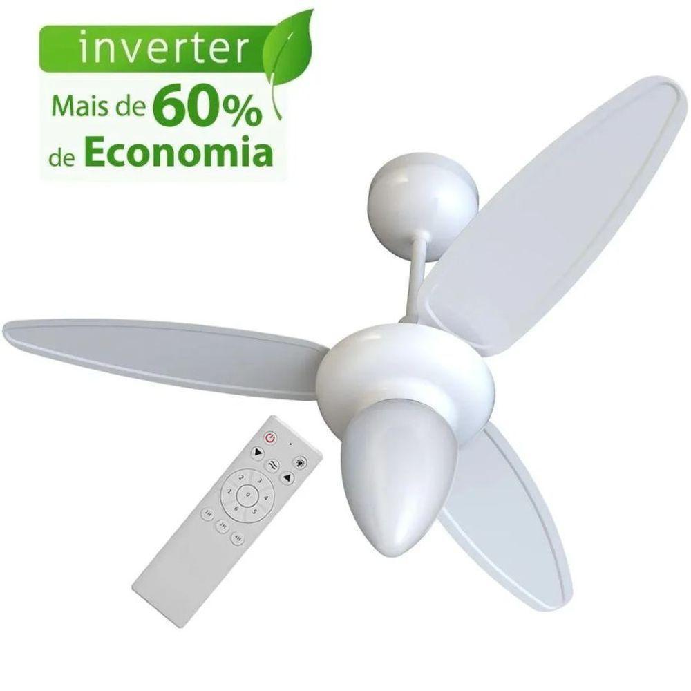 Ventilador De Teto Ventisol Wind Inverter Controle Remoto - Branco Bivolt - 2