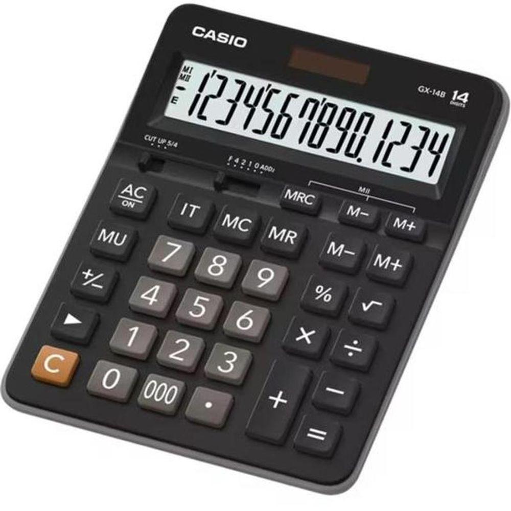 Calculadora De Mesa Casio Gx14b 14 Dígitos Preta - 1