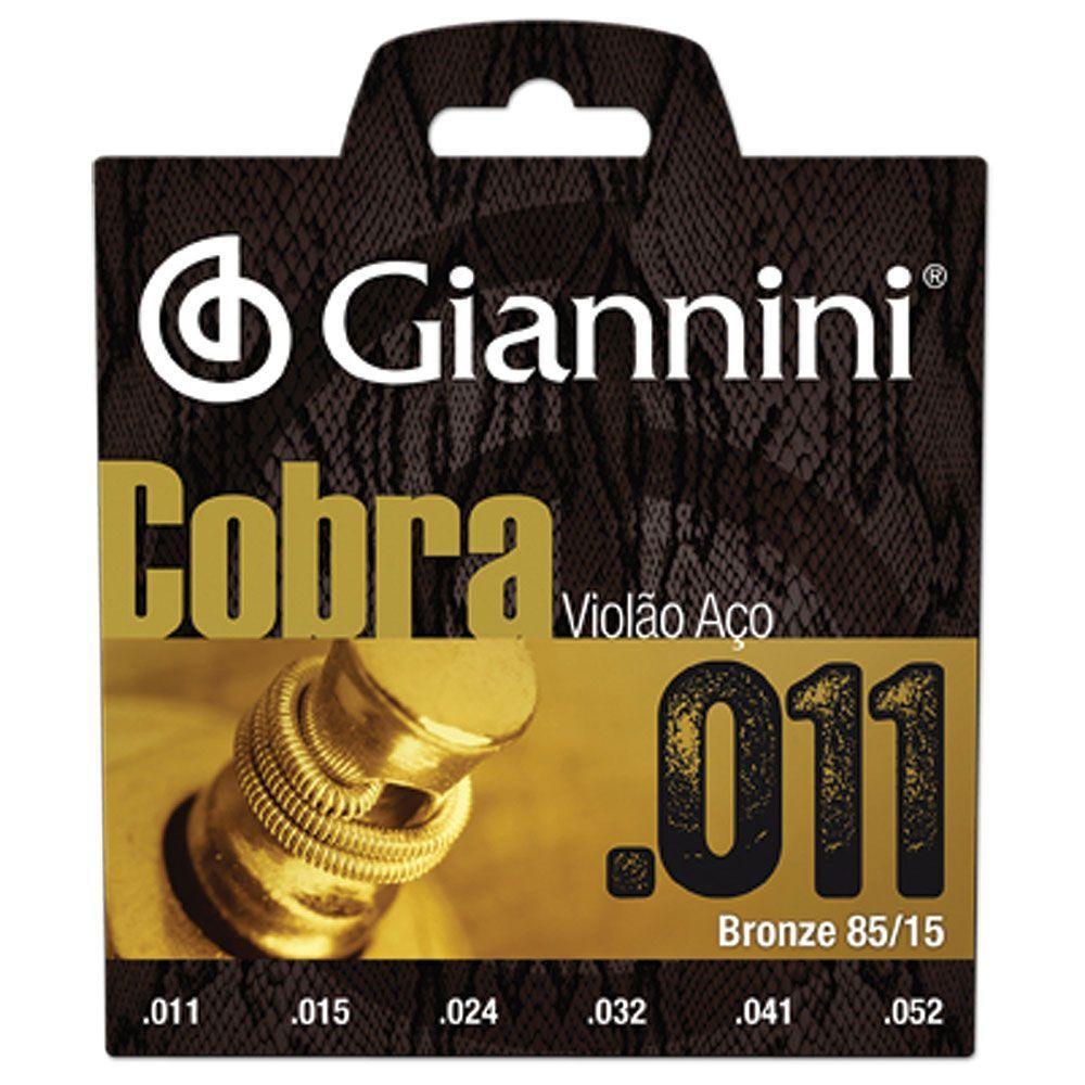 Giannini Corda Violao Geeflk Bronze Cobra 85/ 15 0,011 - 1