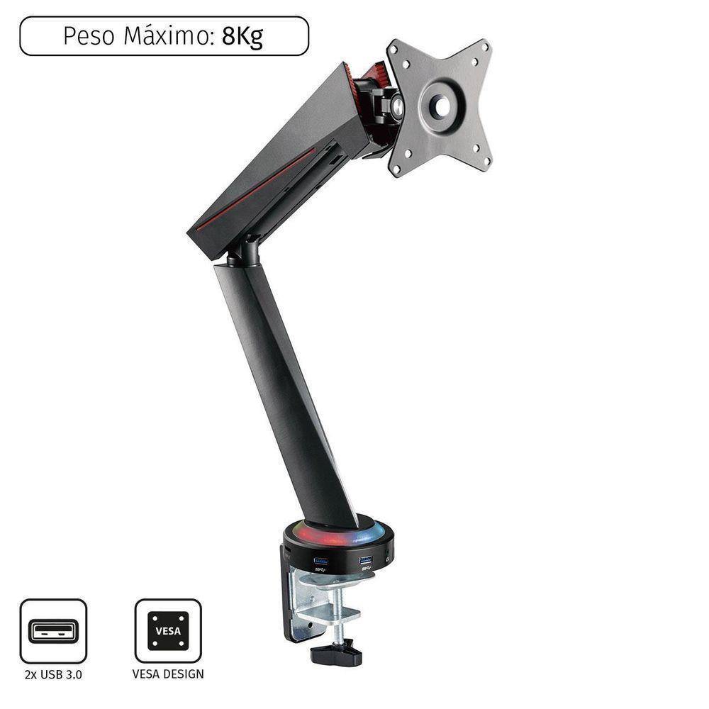 Suporte Gamer Para Monitor Com Usb 17 - 32 - Psgam1732 - 1