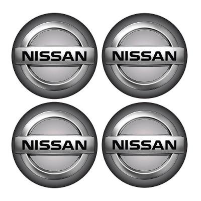 Jogo Bottom- Emblema Para Calota Nissan 48mm Degrade 4...