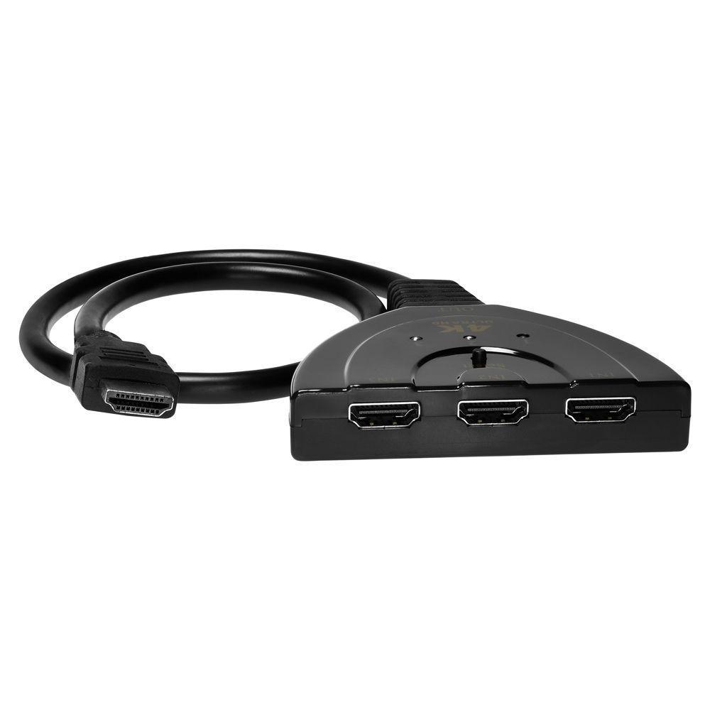 Chave Seletora Hub Hdmi Evus C-079 3 Entradas X 1 Saida - 2