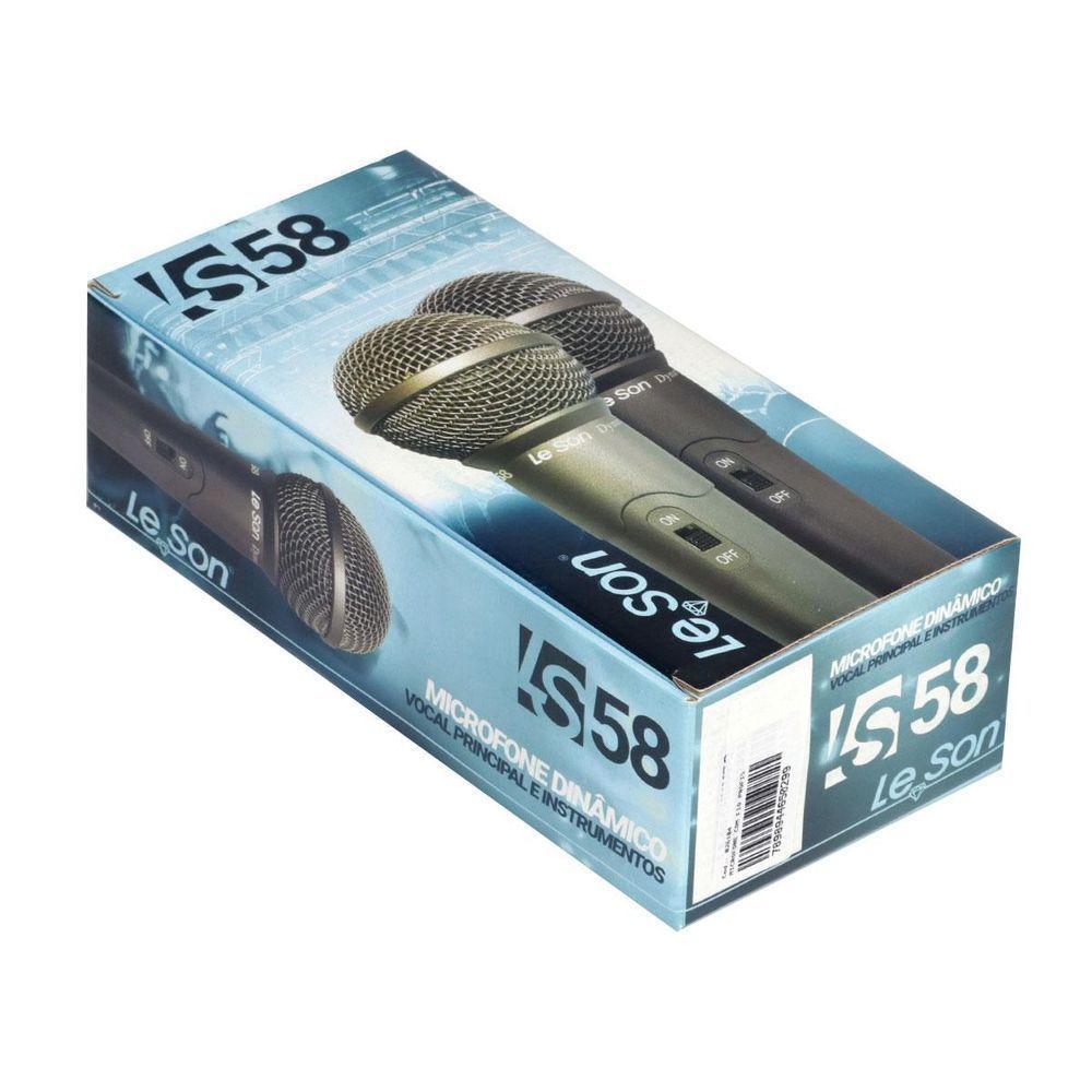 Microfone Com Fio Profissional Ls58 Chumbo, Acompanha... - 5