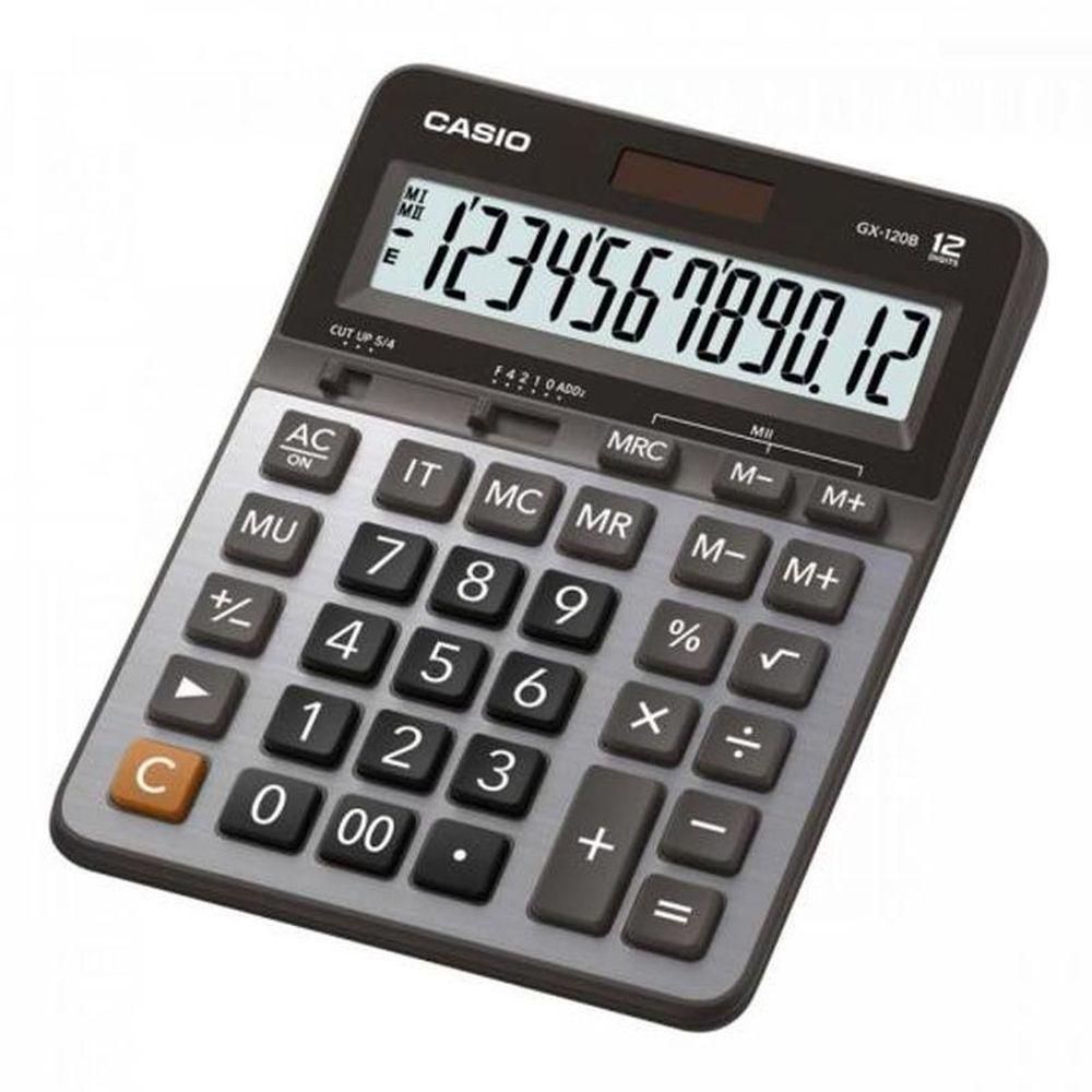 Calculadora De Mesa Casio Gx-120b 12 Dígitos Prata - 1
