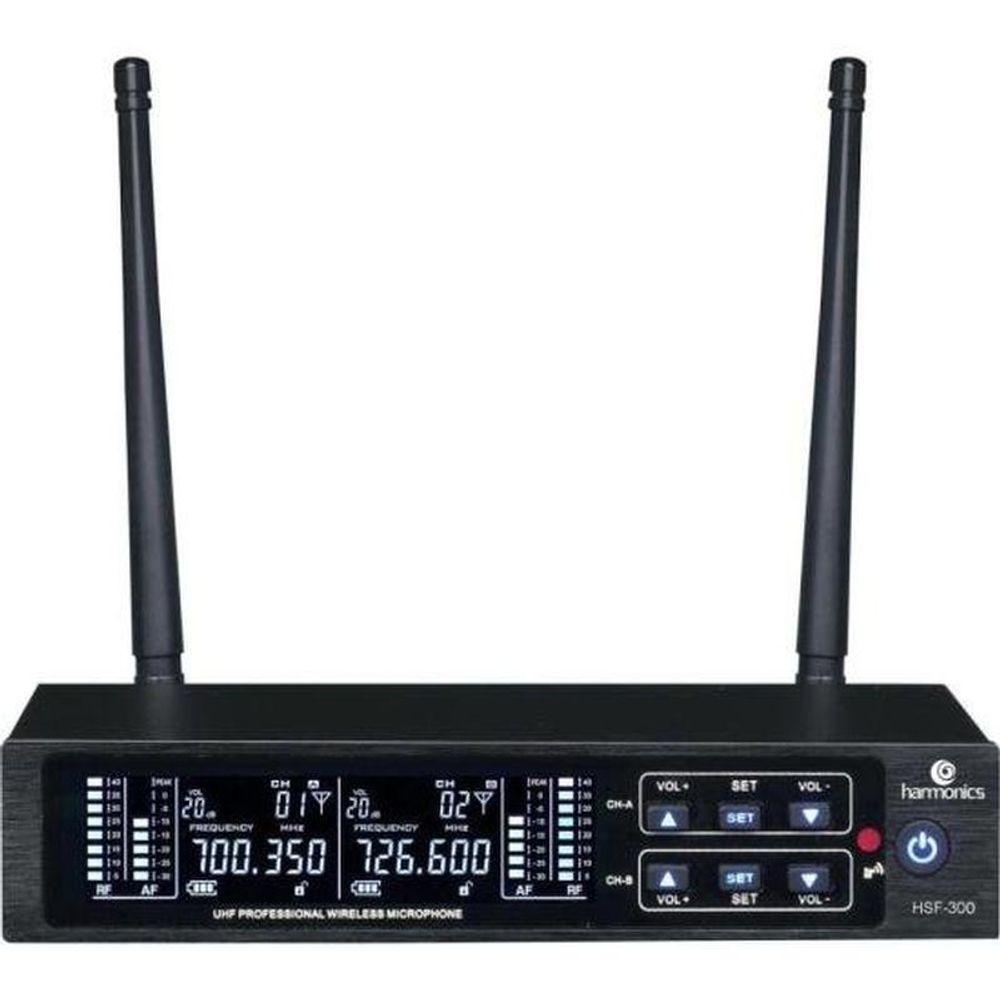 Microfone Sem Fio Harmonics Hsf-300 Duplo - 3