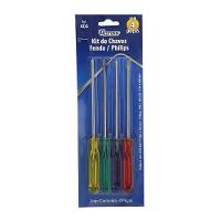 Jogo De Chaves De Fenda E Philips Western Com 4 Pecas - 2