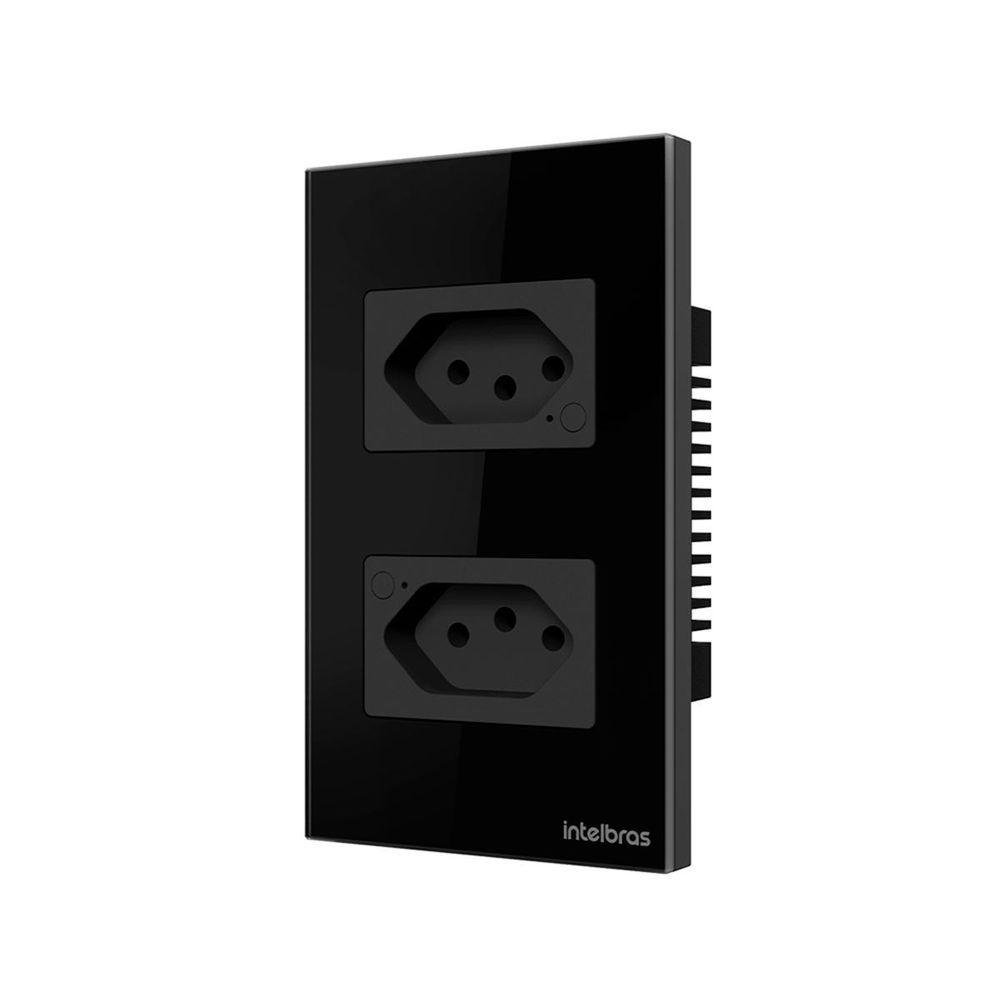 Tomada Dupla 10a Smart Wi-fi Ets 1002 Preto 4850065 - 2