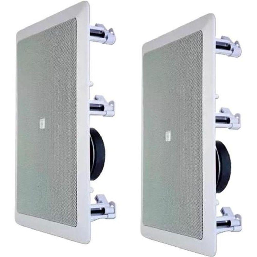 Arandela 6" Jbl 6w21rt 25w Rms Retangular Branca - Par - 2 - 2