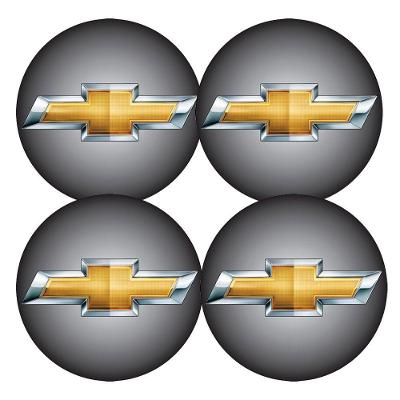 Jogo Bottom- Emblema Para Calota Gm 51mm Degrade 4 Pecas...